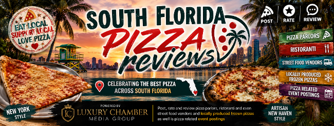 South Florida's Best Pizza Reviews - Rhode Island Sauce Style, Boca Woodhaven Wonder, South Philly Fryer Pizza, Miami Mango Pizza and Weston Arepa Pizza
